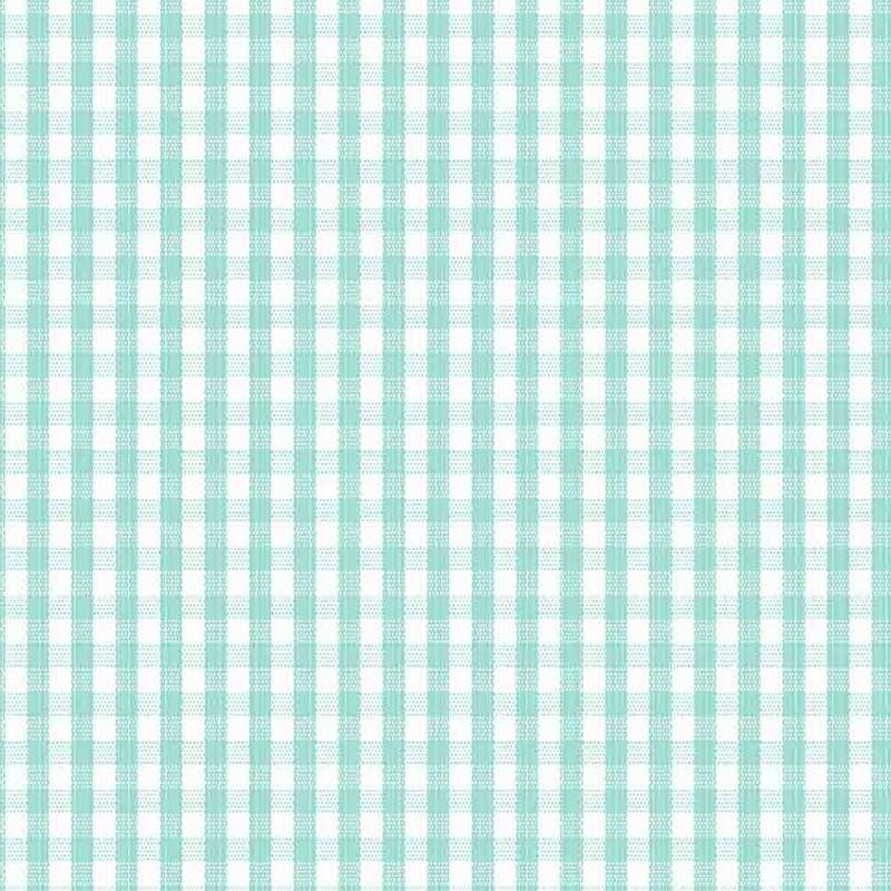 TRICOLINE FIO TINTO XADREZ VICHY 8XM - VERDE ACQUA