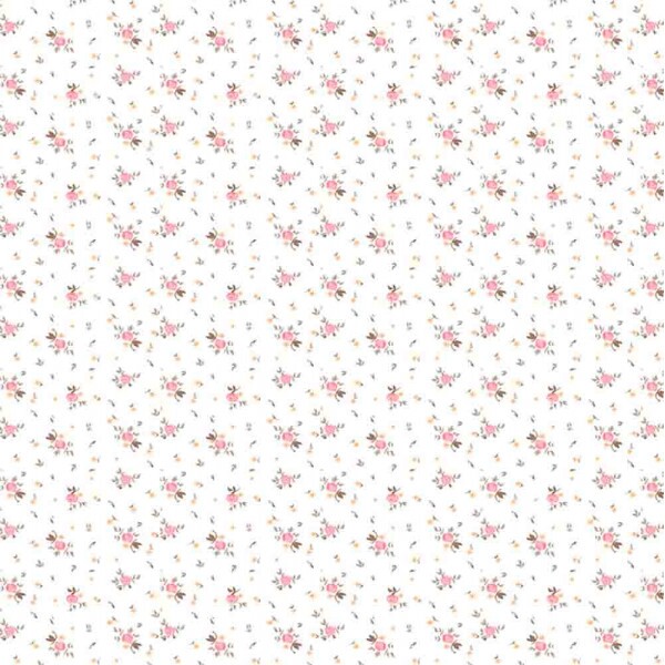 COLEÇÃO ELEGANCE - FLORAL ROSE COM FOLHAS- ( FD 300 ) - R