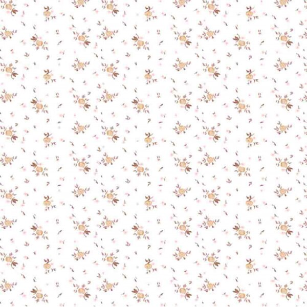 COLEÇÃO ELEGANCE - FLORAL BEGE COM FOLHAS - RI