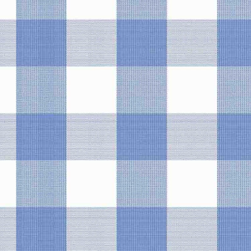 TRICOLINE FIO TINTO XADREZ GRANDE - AZUL MEDIO