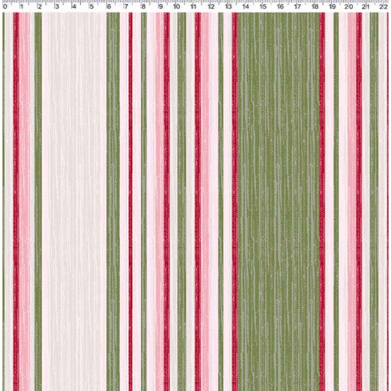 COLEÇÃO HOME DECOR DIGITAL - SARJA EST - LISTRADO C/ ROSA E VERDE - ( 80206- VAR,01 ) - C