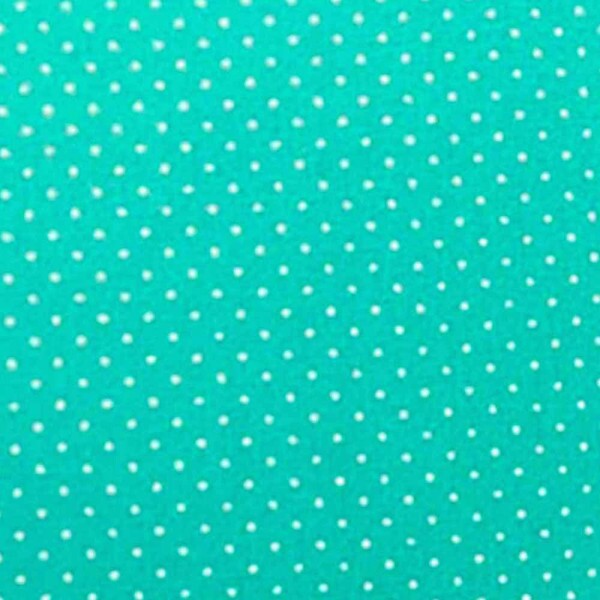 TRIC. BASICS NEW PREMIUM - COLEÇÃO ESSENTIALS - MICRO POAS BRANCO - FUNDO TIFFANY - ( E047) - T