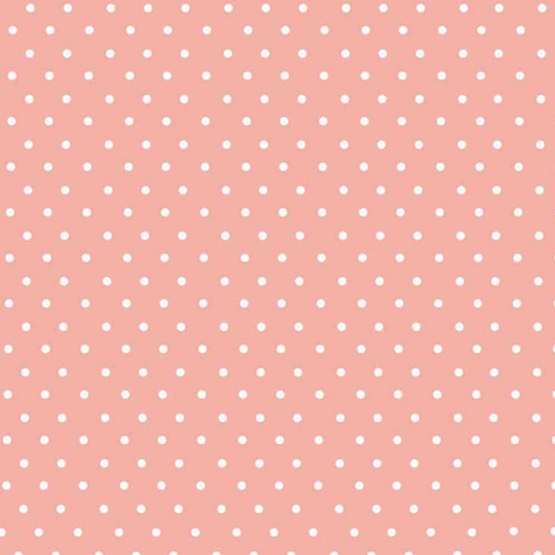 TRIC. BASICS NEW PREMIUM - COLEÇÃO ESSENTIALS - MICRO POAS BRANCO - FUNDO ROSE- ( E047) - T