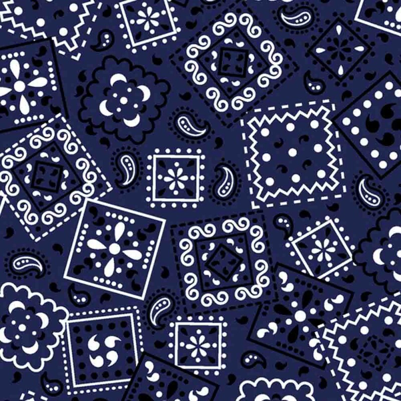 TRIC. NEW PREMIUM - COLEÇÃO ESSENTIALS - PATCHWORK BANDANA  FD MARINHO