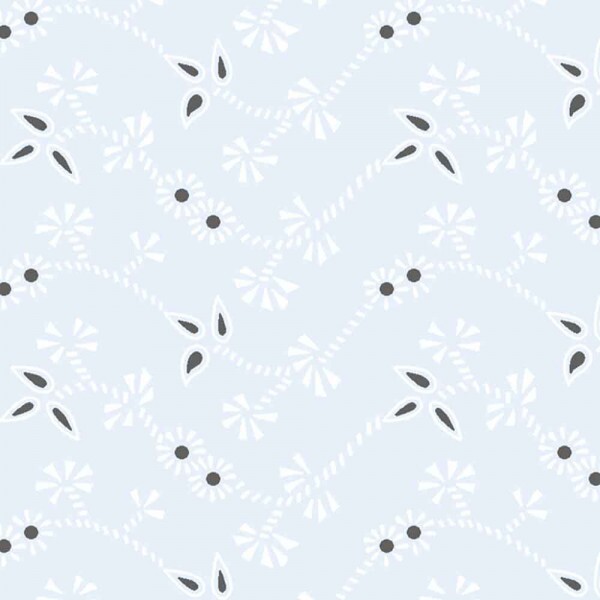 TRIC. NEW PREMIUM - COLEÇÃO ESSENTIALS - LAISE FLORAL FD AZUL CL