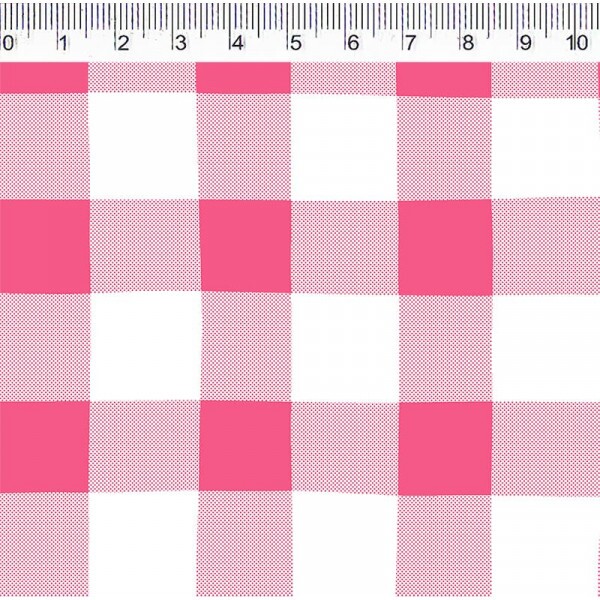 COLEÇÃO VICHY ESTAMPADA -  XADREZ PINK - ( 1377 VA,08 ) - R