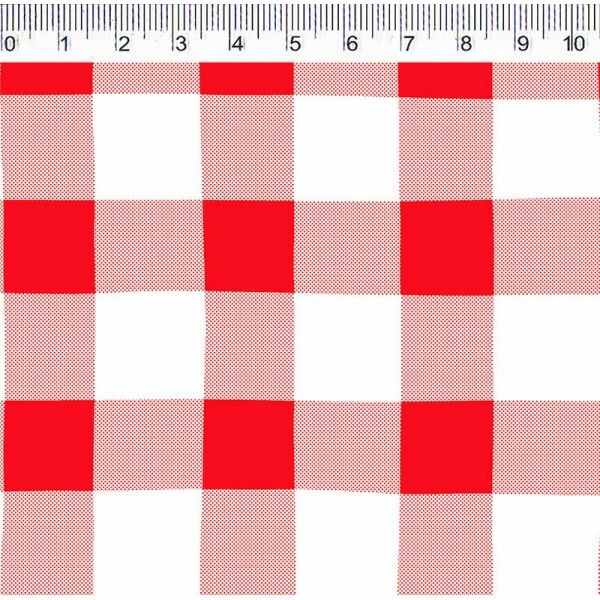 COLEÇÃO VICHY ESTAMPADA -  XADREZ VERMELHO - ( 1377 ) - R