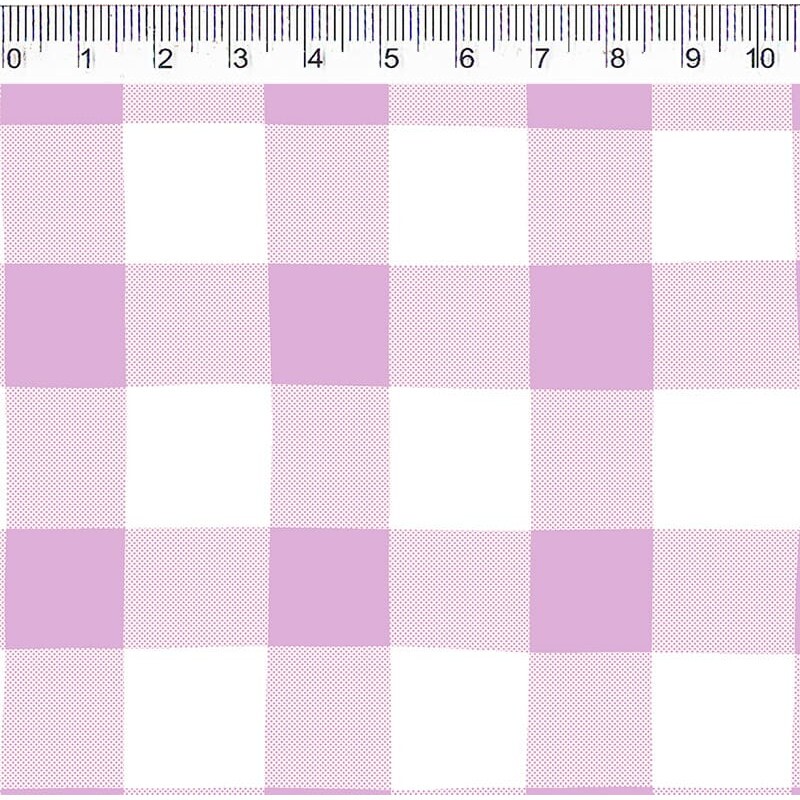 COLEÇÃO VICHY ESTAMPADA -  XADREZ LILAS - ( 1377 ) - R