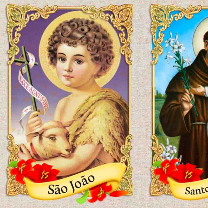 COLECAO FESTA DE SAO JOAO - PAINEL DIGITAL - SANTOS - ( 45cm x 75cm ) - C