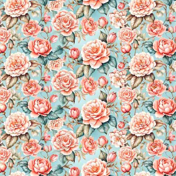 COLEÇÃO JARDIM DE ROSAS - TRIC. EST. DIGITAL - CAMELIAS E TULIPAS (85857-001)