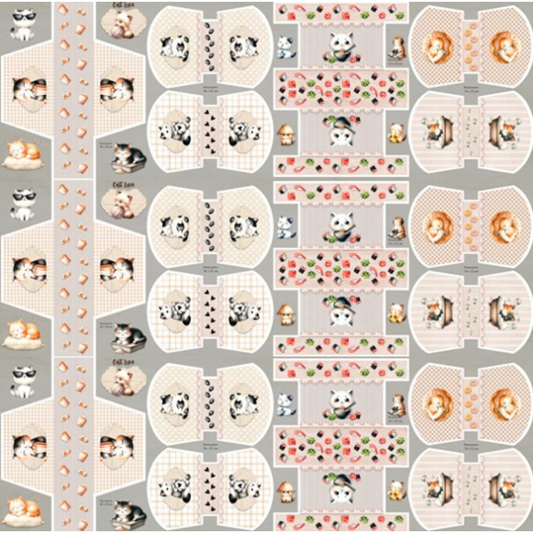 COLEÇÃO PUPPIES - TRIC. EST. DIGITAL - PAINEL CATS ( 1,50m x 50cm ) - C