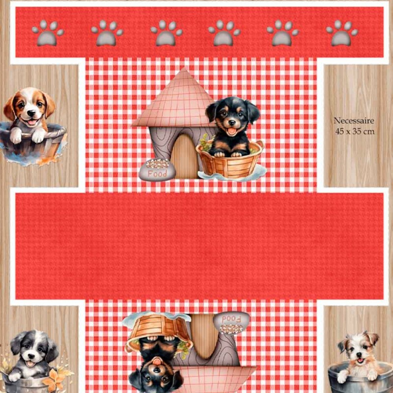COLEÇÃO PUPPIES - TRIC. EST. DIGITAL - PAINEL DOGS - ( 1,50m x 50cm ) - C