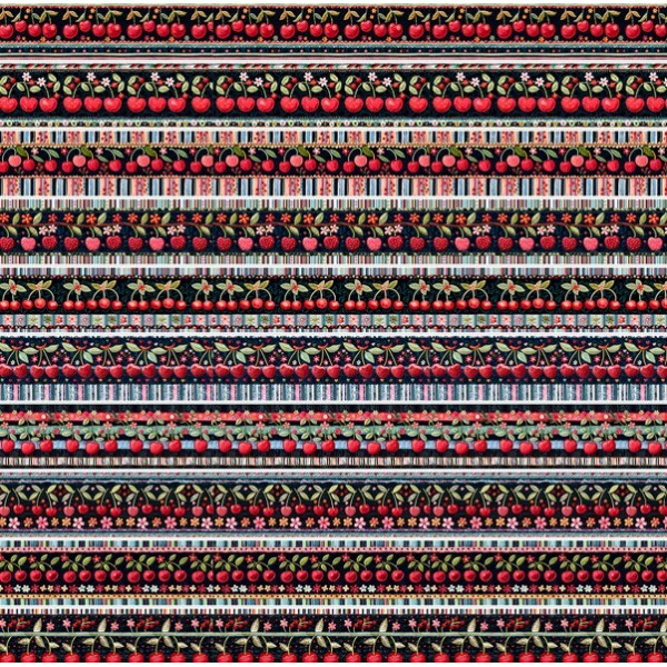 COLEÇÃO  - TRIC. EST. DIGITAL - BARRADO DE CEREJAS - 87529-001