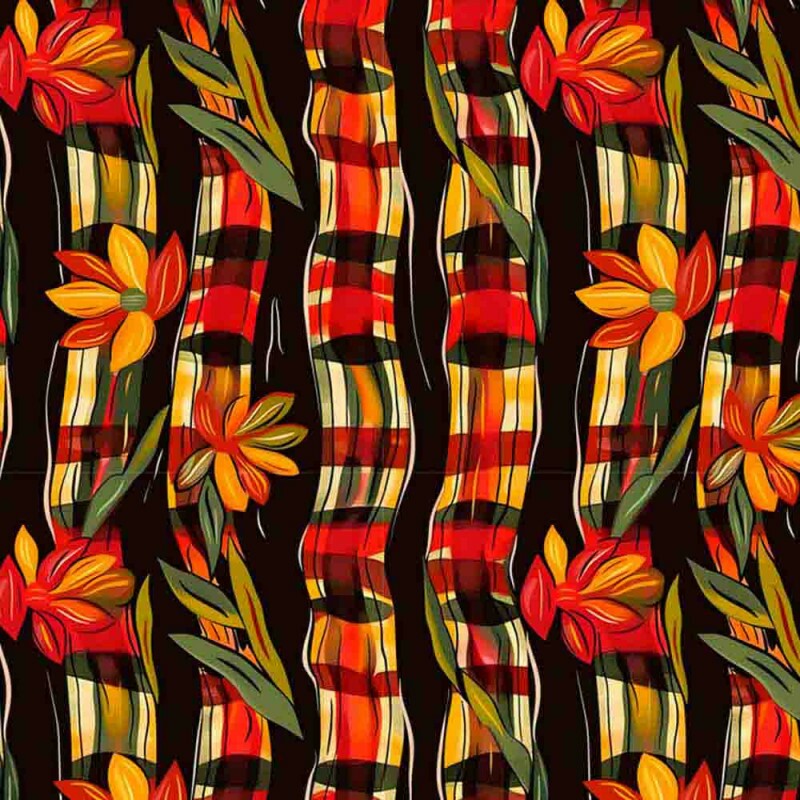 COLEÇÃO SPLENDOR - TRIC. EST. DIGITAL - FAIXAS COM FLORES  - ( 87520 var,01 ) - c