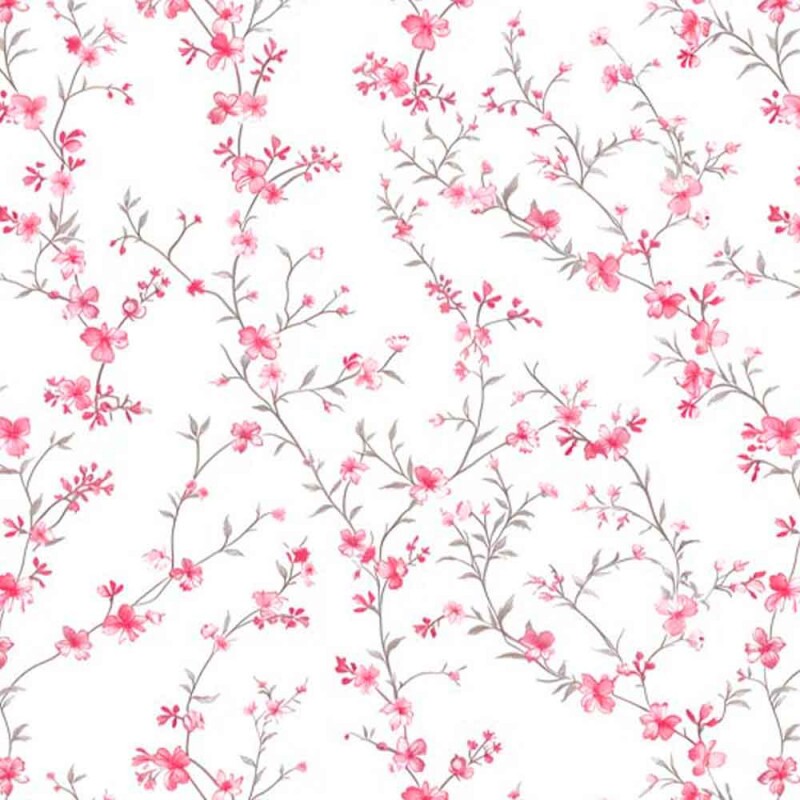 COLEÇÃO TWO BABY - TRIC. EST. DIGITAL - FLORAL C/ RAMOS - C