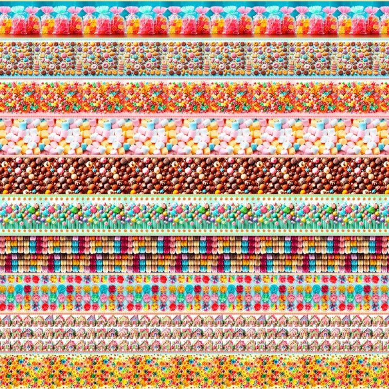 COLEÇÃO CANDY HOUSE - TRIC. EST. DIGITAL - BARRADO DE DOCES - 90497-01 COLEÇÃO CANDY HOUSE - TRIC. EST. DIGITAL - BARRADO DE DOCES - 90497-01