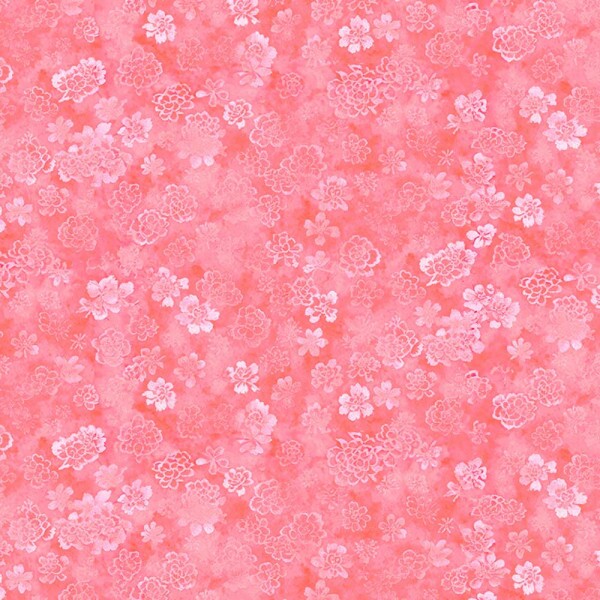 COLEÇÃO ORIENTAL - TRIC. EST. DIGITAL - FLORES ORIENTAL FD ROSA - 90508-02