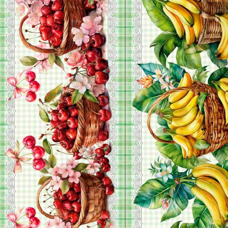 COLEÇÃO BARRADOS - CESTAS DE FRUTAS  - TRIC. EST. DIGITAL - 92371-001