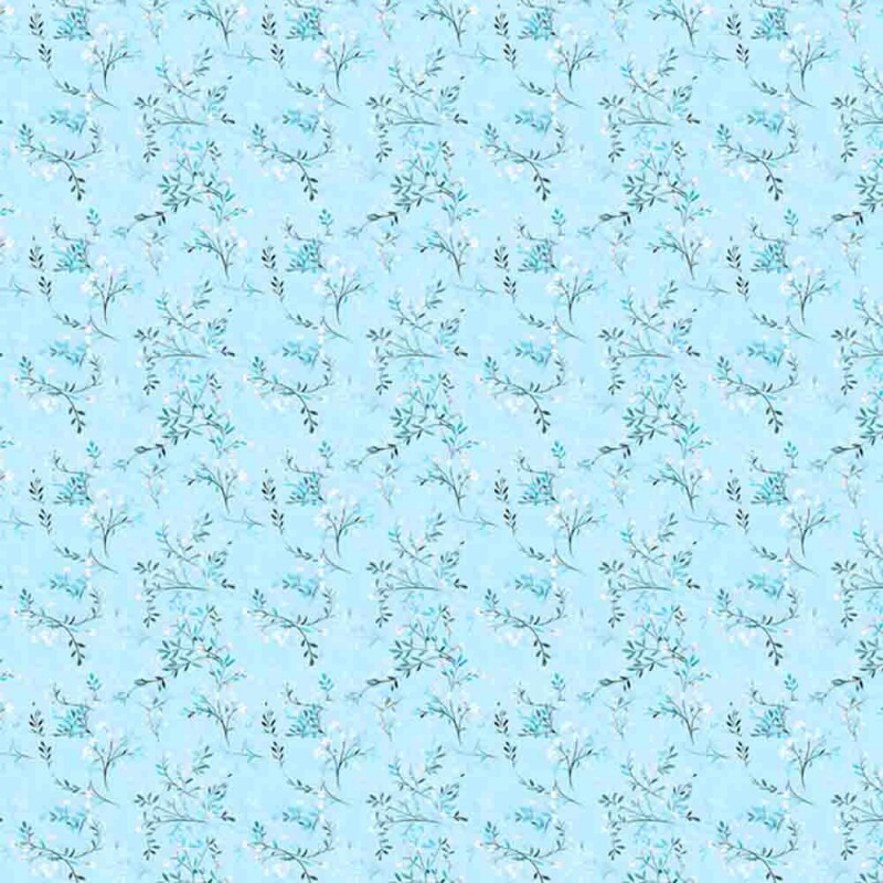 FV25 - COLEÇÃO BLUE DOLLS - TRIC. EST. DIGITAL - FLORAL COMPOSE - 92684-001