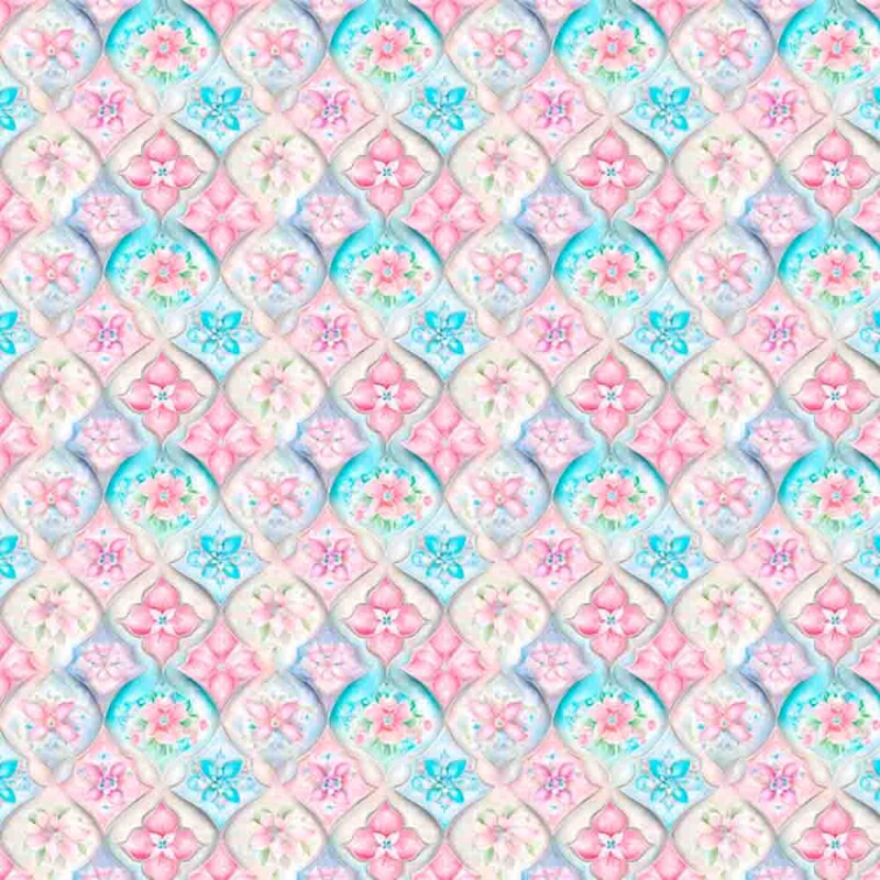 FV25 - COLEÇÃO FLORAL PEACE  - TRIC. EST. DIGITAL - ARABESCO - 94909-001