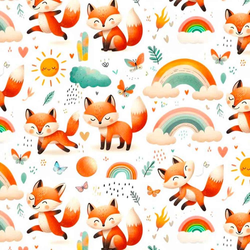 COLEÇÃO RAINBOW FOX -  TRIC EST DIGITAL - LARG 1,50 - RAPOSA PEQUENA - 93253-001