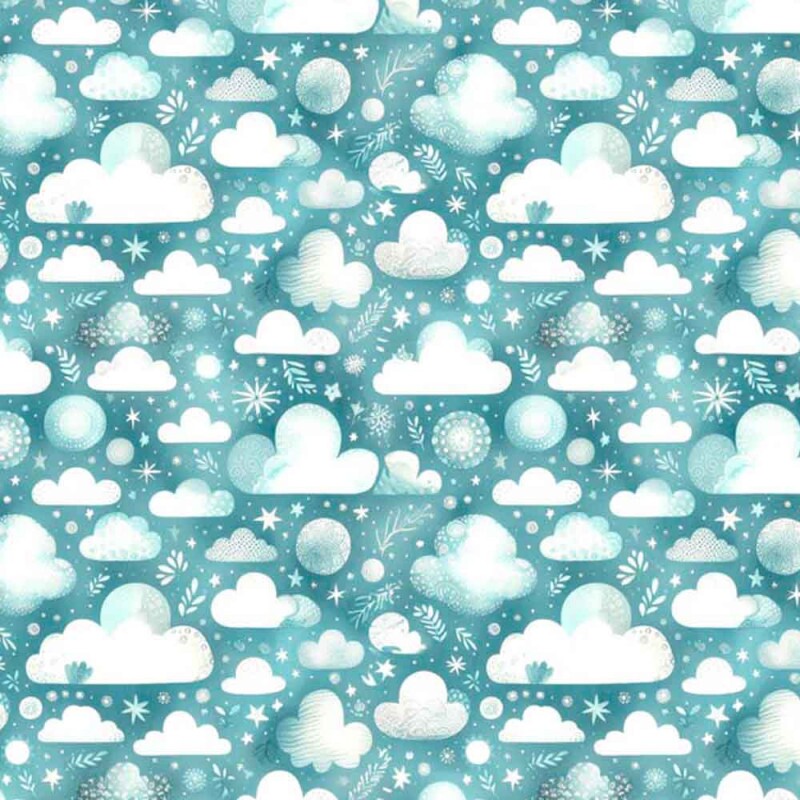 COLEÇÃO RAINBOW FOX -  TRIC EST DIGITAL - LARG 1,50 - NUVENS - 93249-001