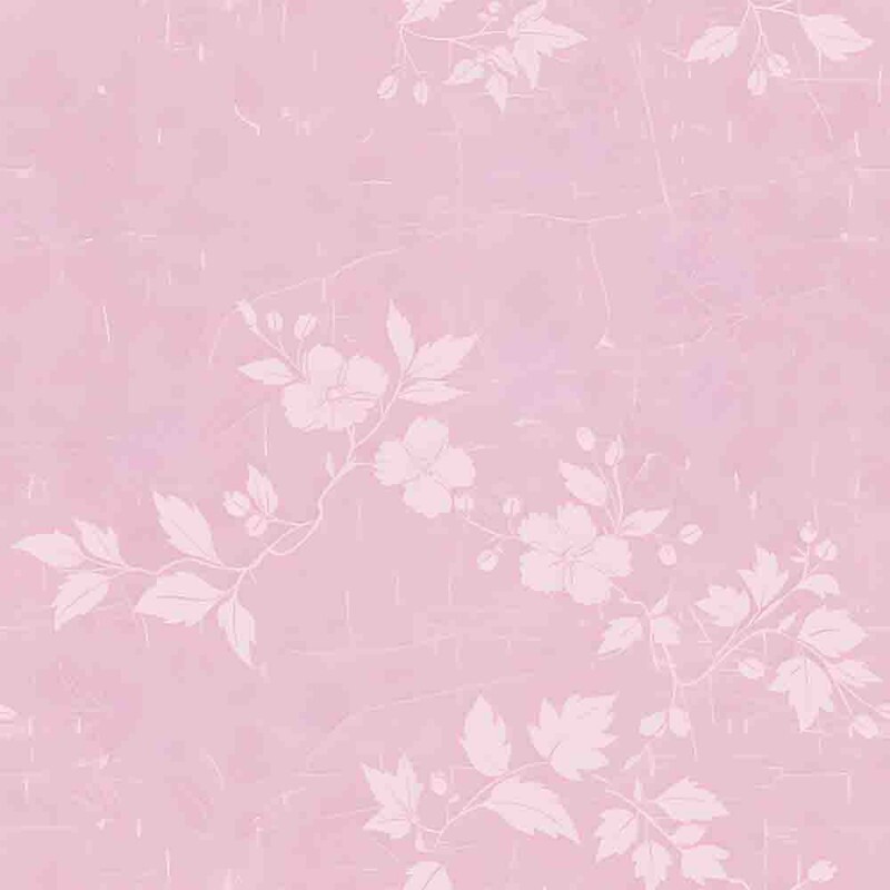 AB25 - COLEÇÃO FLORAL COTTON - TRIC EST DIGITAL - LARG 1,50m - TEXTURA ROSA