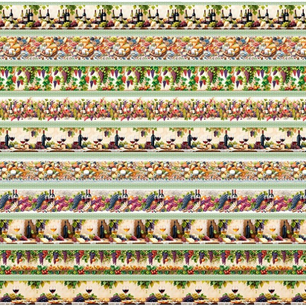 COLEÇÃO WINE & CO - TRIC EST DIGITAL - LARG 1,50m - BARRADO QUEIJO E VINHO - 93772/001