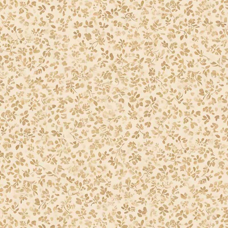 COLEÇÃO SERENITY - TRIC EST DIGITAL - LARG 1,50 - FLORAL MIUDO TEXTURA FUNDO BEGE - 94078-001