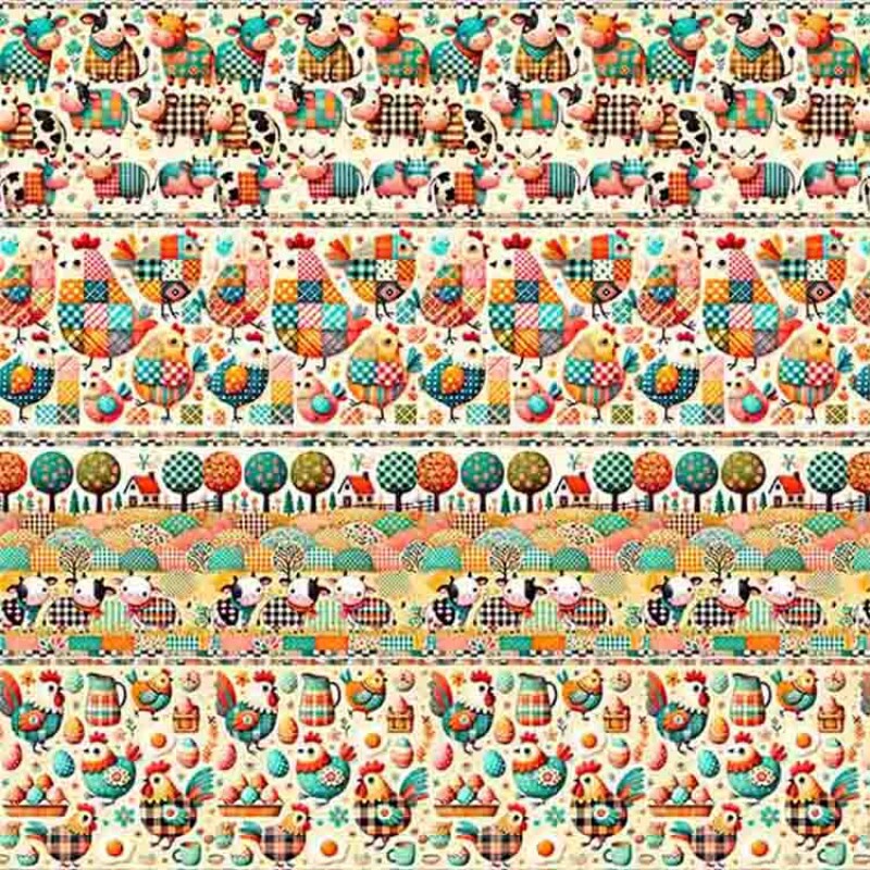 MII25 - COLEÇÃO BARRADO - GALINHAS E VACAS MII25 - COLEÇÃO BARRADO - GALINHAS E VACAS