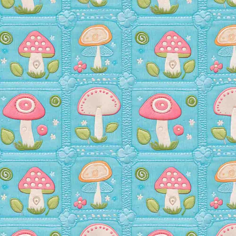 JN25 - TRICOL. COLEÇÃO QUILTED GARDEN - COGUMELOS - 100% ALGODÃO 96436-001 JN25 - TRICOL. COLEÇÃO QUILTED GARDEN - COGUMELOS - 100% ALGODÃO 96436-001