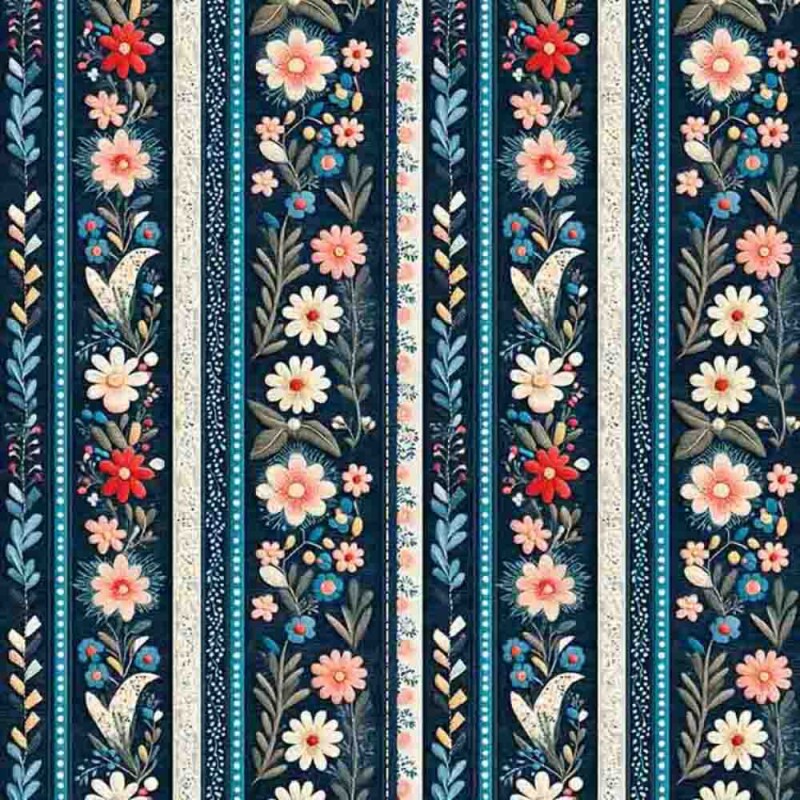 MI25 - TRICOLINE 100% ALGODÃO DIGITAL COLEÇÃO LUNA - LISTRADO MI25 - TRICOLINE 100% ALGODÃO DIGITAL COLEÇÃO LUNA - LISTRADO