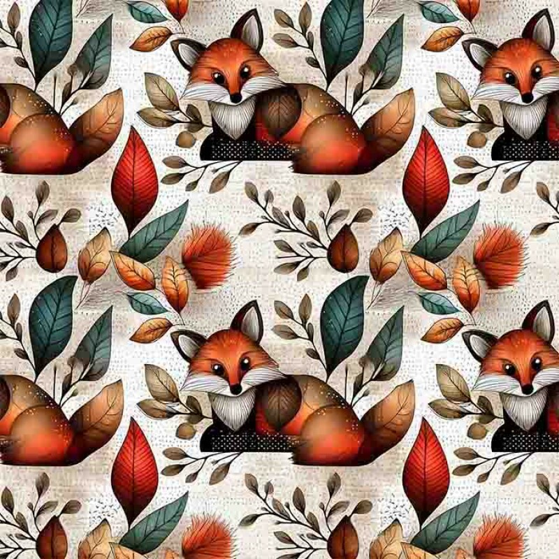 TRICOLINE 100% ALGODÃO DIGITAL - LIKEWOOD - RAPOSA TRICOLINE 100% ALGODÃO DIGITAL - LIKEWOOD - RAPOSA