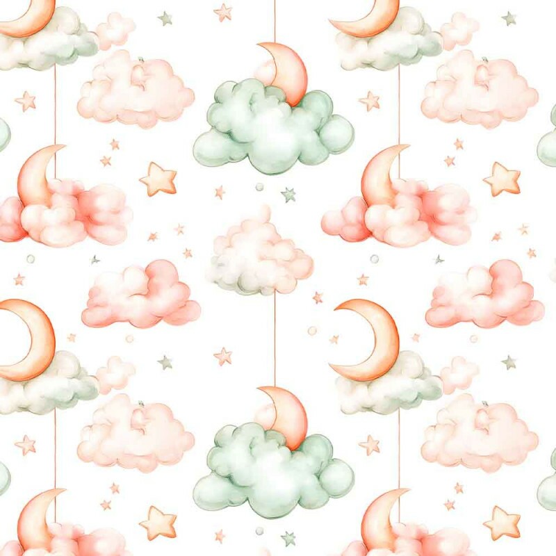 JUN25 - TRICOLINE 100% ALGODÃO DIGITAL - HEAVEN - NUVENS JUN25 - TRICOLINE 100% ALGODÃO DIGITAL - HEAVEN - NUVENS