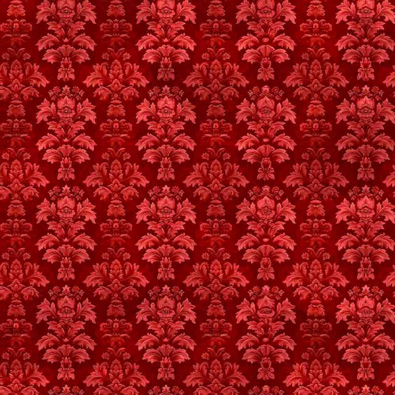 JL25 - TRICOLINE 100% ALGODÃO DIGITAL -COLEÇÃO VINTAGE RED - TEXTURA 99300/001