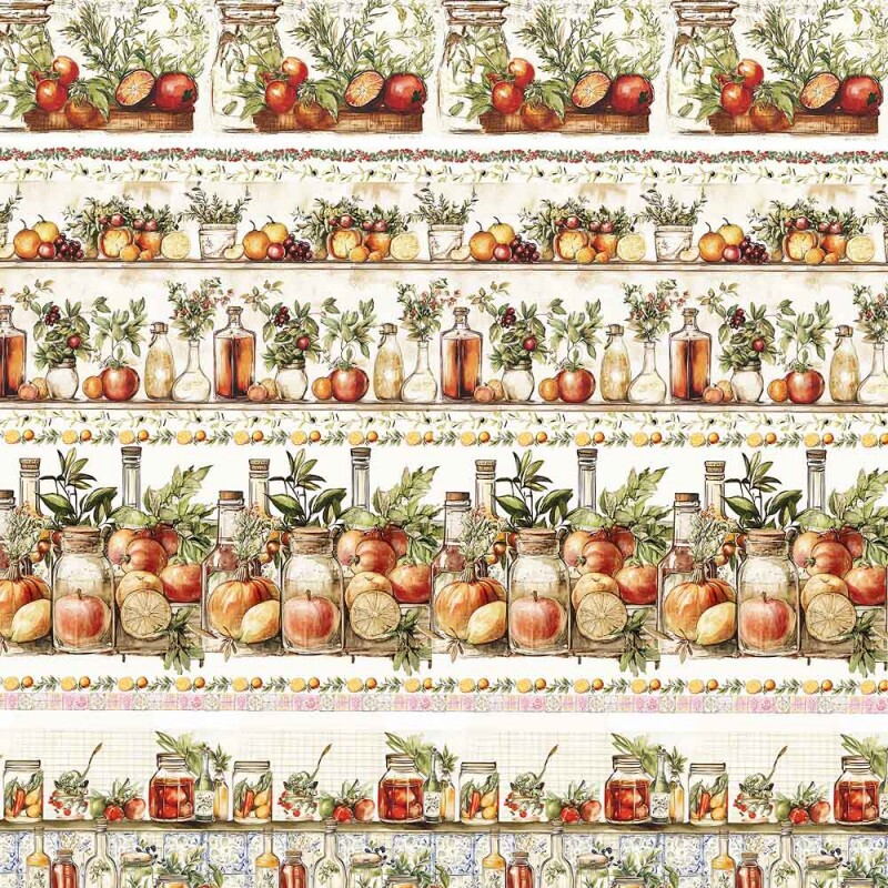 MG25 - TRICOLINE 100% ALGODÃO DIGITAL -COLEÇÃO VINTAGE KITCHEN - BARRADO 99623/001 MG25 - TRICOLINE 100% ALGODÃO DIGITAL -COLEÇÃO VINTAGE KITCHEN - BARRADO 99623/001