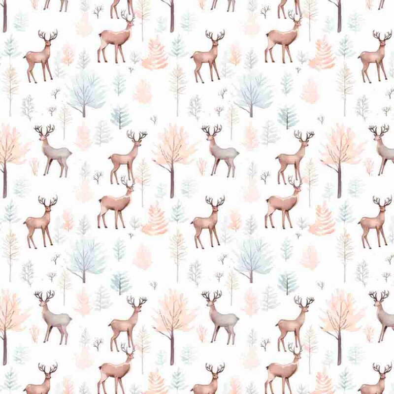AG25 - TRICOLINE DIGITAL - COL. BOHO WOODLAND - RENA - 100% ALGODÃO - 00825/001