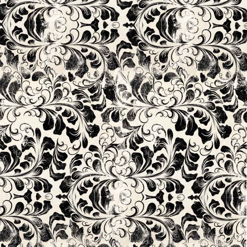 BS - TRICOLINE VINTAGE FLORAL - TEXTURA RAMOS PRETO - 100% ALGODAO - 00107/005 BS - TRICOLINE VINTAGE FLORAL - TEXTURA RAMOS PRETO - 100% ALGODAO - 00107/005
