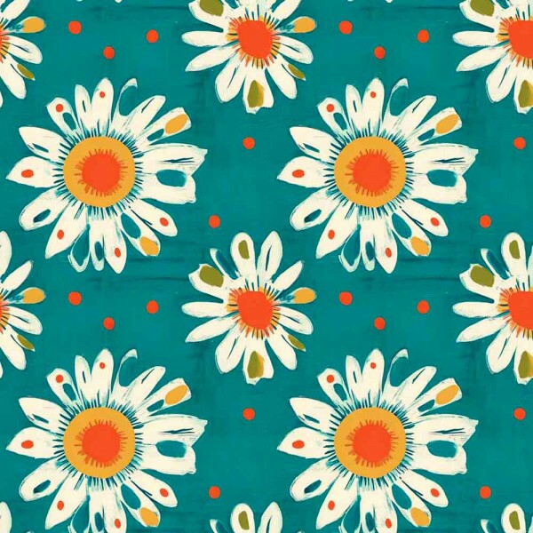 ST25 - TRICOL. COLEÇÃO MODERN GEESE - MARGARIDA GRANDE - 100% ALGODÃO 01885/001