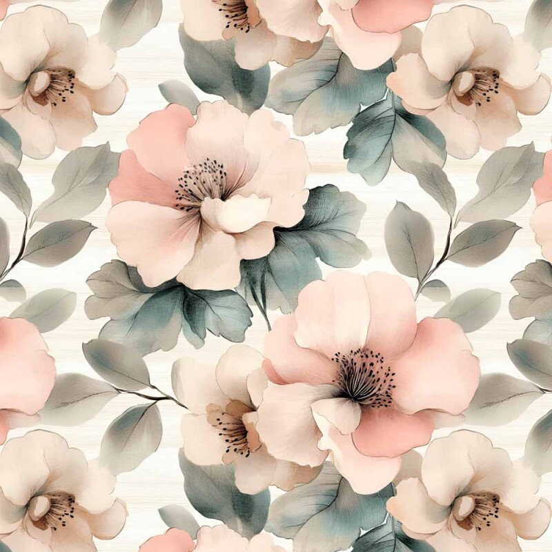 OT25 - TRICOL. COLEÇÃO SPRING BLUSH - FLORAL CHEIO - 100% ALGODÃO 01935/001