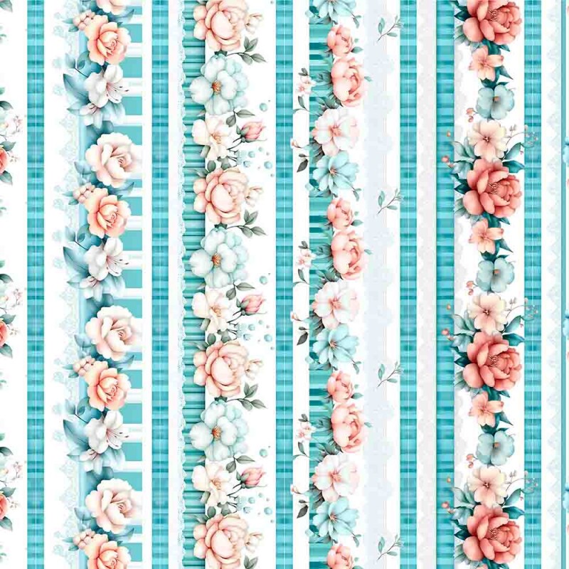 ST25 - TRICOL. COLEÇÃO BARRADOS PEONEIS - ROSAS - TIFANY - 100% ALGODÃO 02023/001 ST25 - TRICOL. COLEÇÃO BARRADOS PEONEIS - ROSAS - TIFANY - 100% ALGODÃO 02023/001