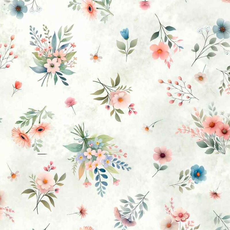 BS - TRICOL. COLEÇÃO PROVENCE BABY - FLORAL MENOR FUNDO VERDE 100% ALGODÃO 02016/001 BS - TRICOL. COLEÇÃO PROVENCE BABY - FLORAL MENOR FUNDO VERDE 100% ALGODÃO 02016/001