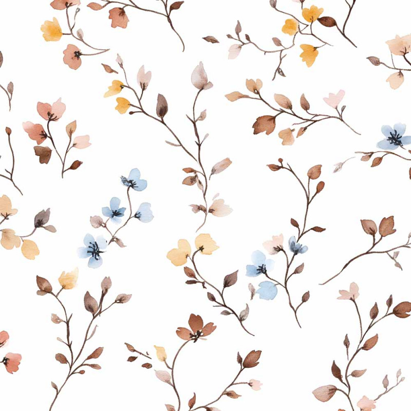 ST25 - TRICOL. COLEÇÃO TINY WATERCOLOR - FLORAL SOLTO - 100% ALGODÃO 02308/001 ST25 - TRICOL. COLEÇÃO TINY WATERCOLOR - FLORAL SOLTO - 100% ALGODÃO 02308/001