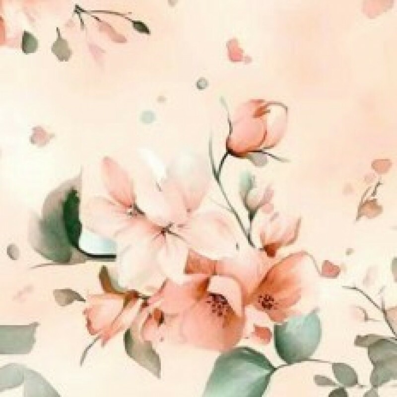 BS - TRICOL. COLEÇÃO SPRING BLUSH - ROSAS GRANDE - 100% ALGODÃO 02313/001