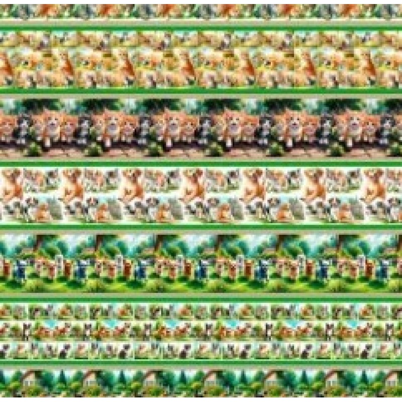 OT25 - TRICOL. COLEÇÃO BARRADOS - CÃES E GATOS 100% ALGODÃO 03067/001