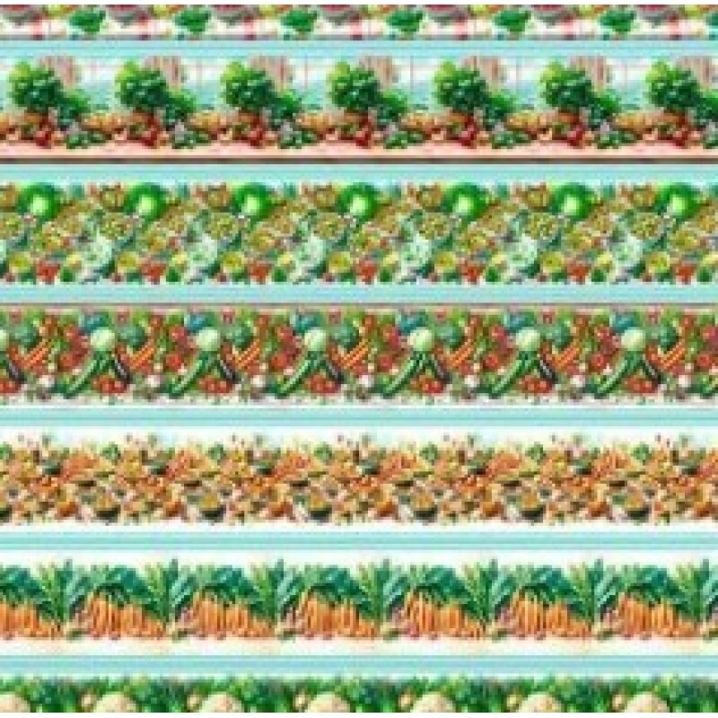 OT25 - TRICOL. COLEÇÃO BARRADOS - LEGUMES III - 100% ALGODÃO 03068/001