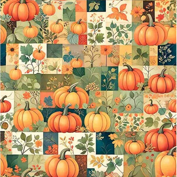 NV25 - TRICOL. COLEÇÃO PUMPKIN PATCH - ABÓBORAS  100% ALGODÃO 03623-001