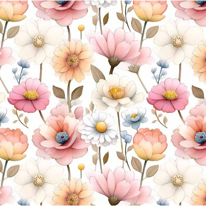 JA26 - TRICOL. COLEÇÃO FLORAL MISSIES - FLORAL - 100% ALGODÃO 04244-001 JA26 - TRICOL. COLEÇÃO FLORAL MISSIES - FLORAL - 100% ALGODÃO 04244-001