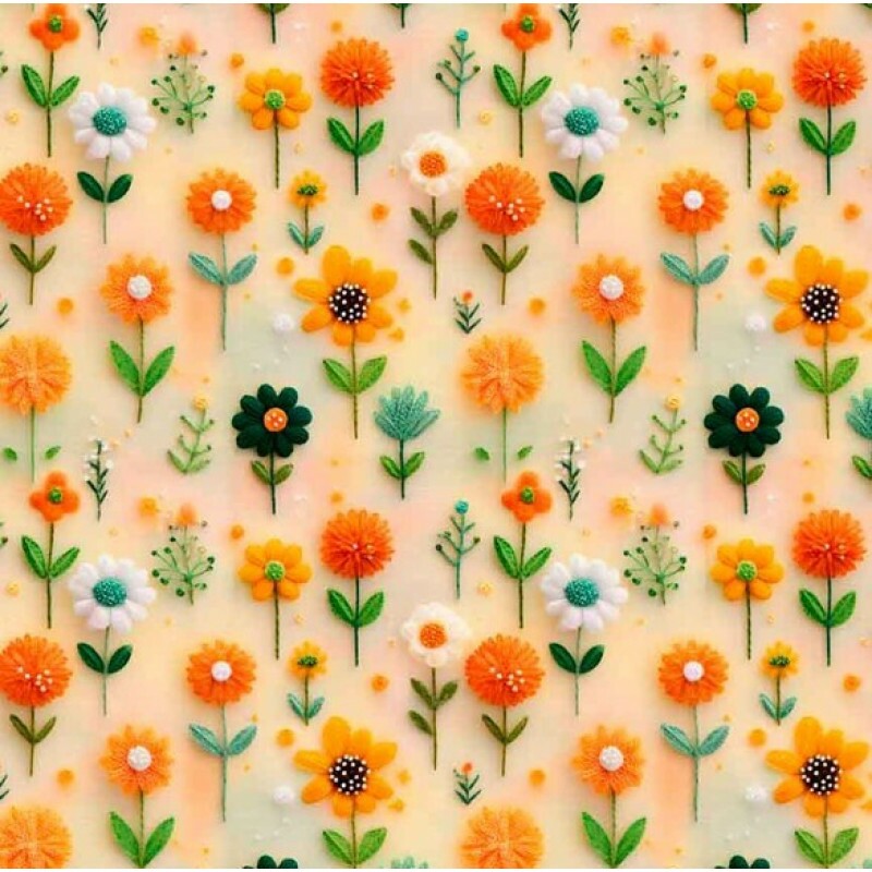 NV25 - TRICOL. COLEÇÃO GIRLS AND PUPPIES - FLORAL MIUDO FUNDO BEGE - 100% ALGODÃO 04721-001 NV25 - TRICOL. COLEÇÃO GIRLS AND PUPPIES - FLORAL MIUDO FUNDO BEGE - 100% ALGODÃO 04721-001