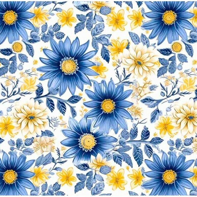 NV25 - TRICOL. COLEÇÃO AZULEJOS - FLORAL 3 BROMELIAS - 100% ALGODÃO 04733-001 NV25 - TRICOL. COLEÇÃO AZULEJOS - FLORAL 3 BROMELIAS - 100% ALGODÃO 04733-001